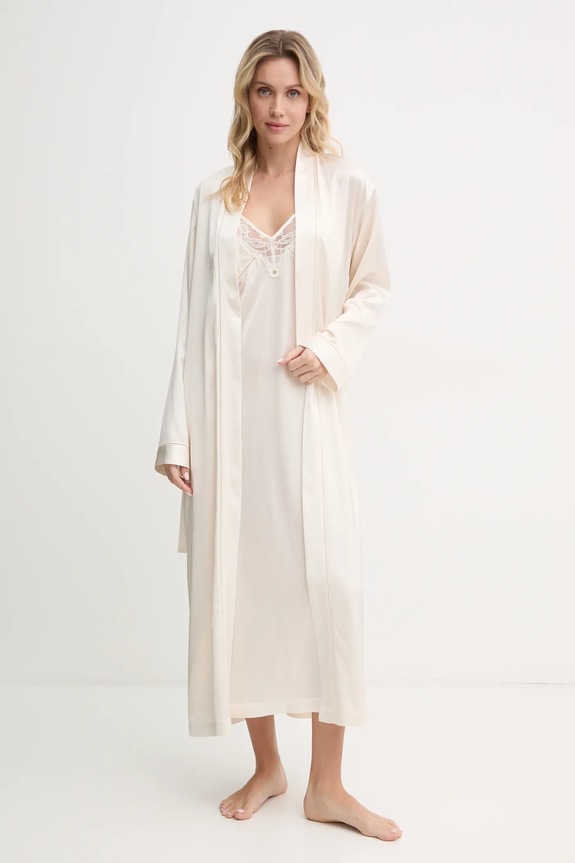 Kućni ogrtač BOSS tkanina bež 50535760