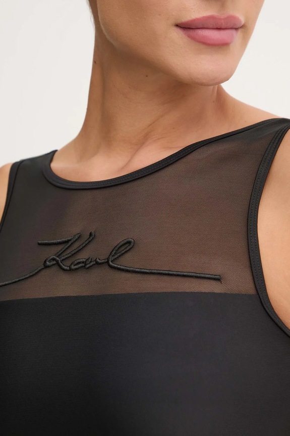 Kupaći grudnjak Karl Lagerfeld crna A1W46034