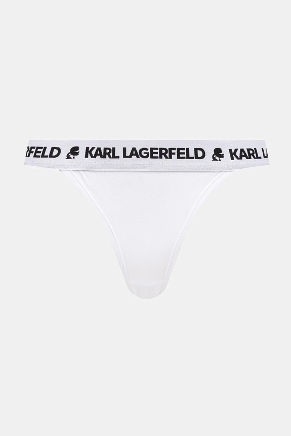 Brazílske nohavičky Karl Lagerfeld 3-pak LOGO BRAZILIAN A1W47150 biela SS25