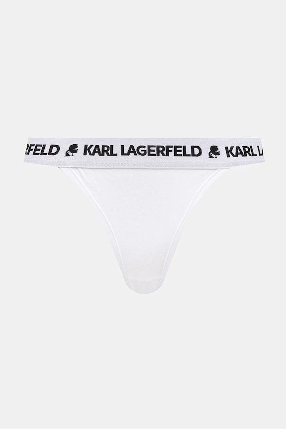 Brazílske nohavičky Karl Lagerfeld 3-pak LOGO BRAZILIAN A1W47150 biela SS25
