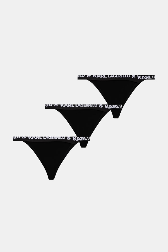 Karl Lagerfeld slip brasiliani pacco da 3 slip classici nero A1W47150