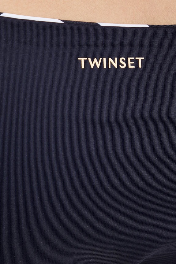 Obojstranné plavkové nohavičky Twinset 251LMMX89 tmavomodrá