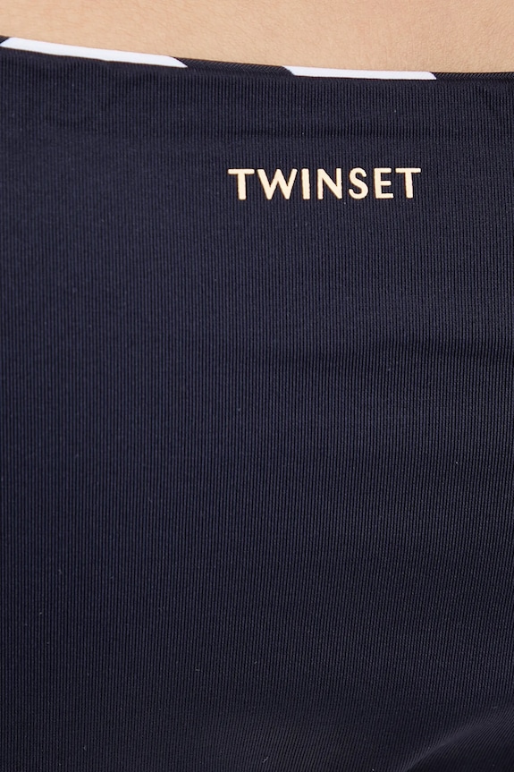 Obojstranné plavkové nohavičky Twinset 251LMMX89 tmavomodrá