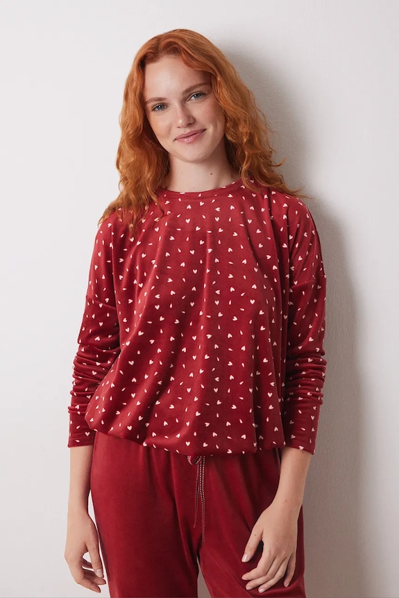 Pyžamo women'secret LOVE ACTUALLY GENERIC PJ 4758239 červená SS25