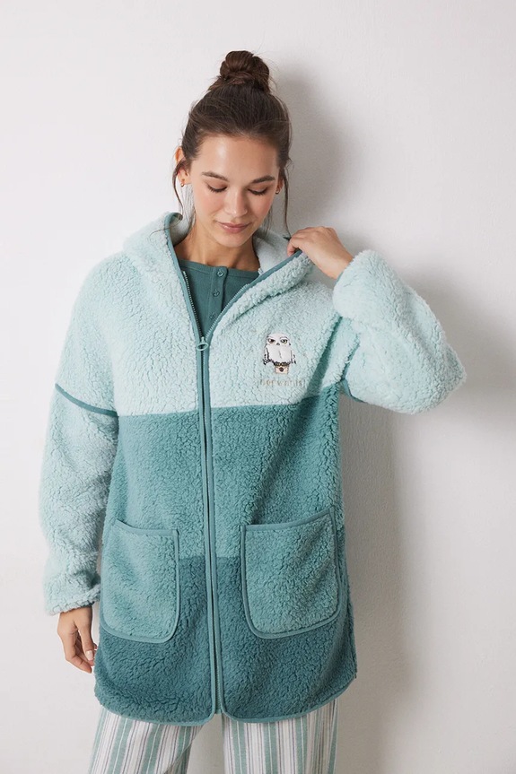 Kućni ogrtač women'secret HARRY POTTER pletivo zelena 4418929