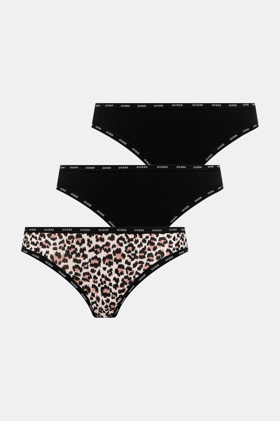 Guess stringi 3-pack dzianina czarny O5RG22.K6YW1