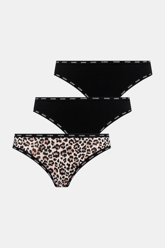 Guess stringi 3-pack dzianina czarny O5RG22.K6YW1