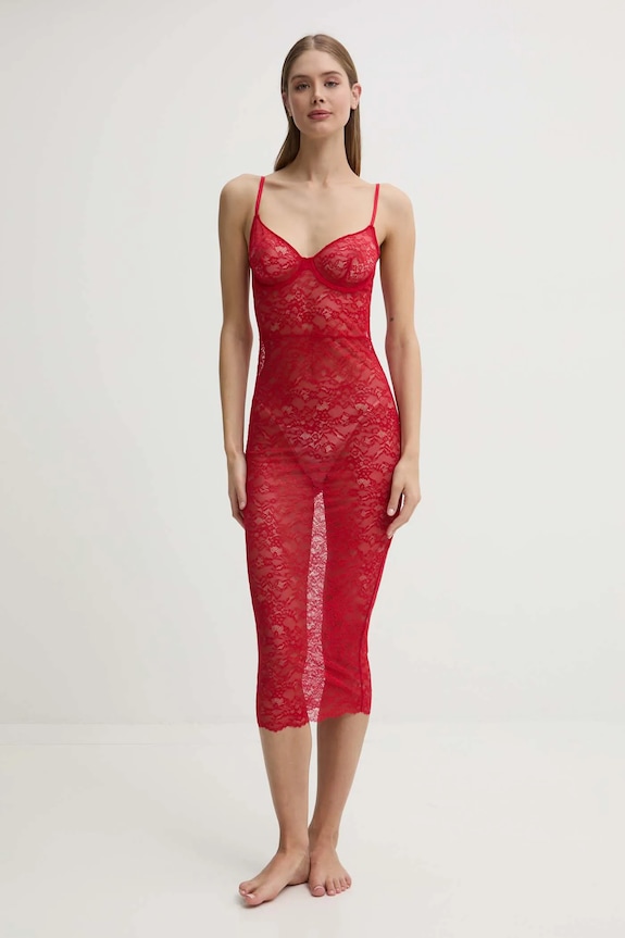 Νυχτικό Guess VANESSA O5RK00.KBGT0 κόκκινο SS25