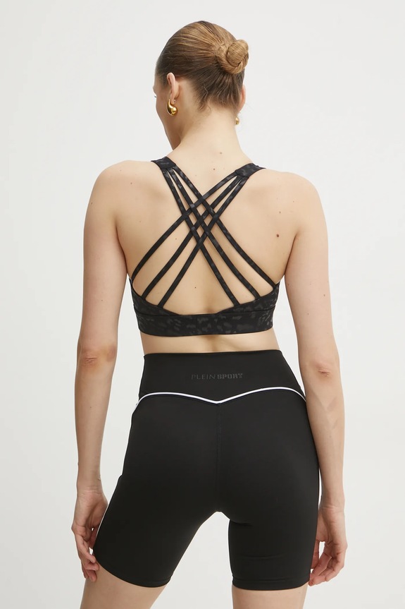 Σουτιέν PLEIN SPORT χωρίς μεταλλικές μπανέλες μαύρο SAEC.WJU0075.STE003N