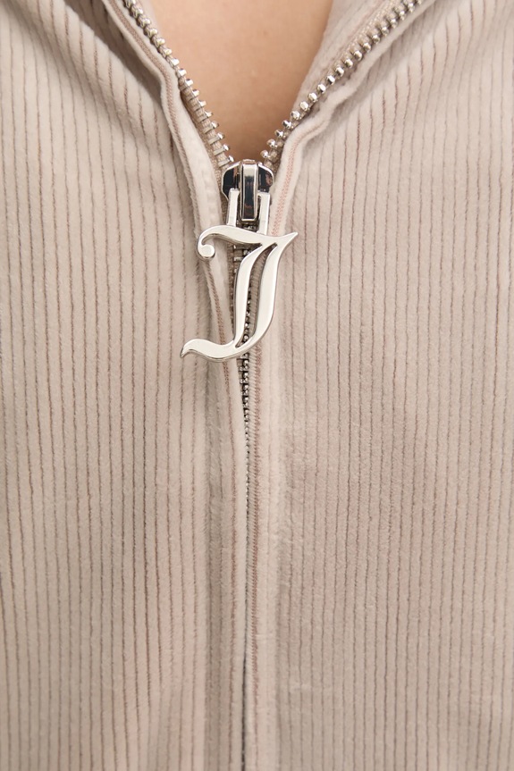 Піжамна кофта Juicy Couture LIV RIB VELOUR HOODIE JCLBJ125503 бежевий