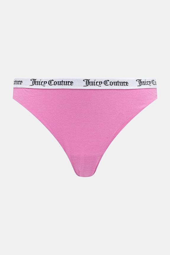 Juicy Couture nohavičky dámske bavlnené s elastanom DIDDY BRIEF PK 3-pak ružová JCLBR224572