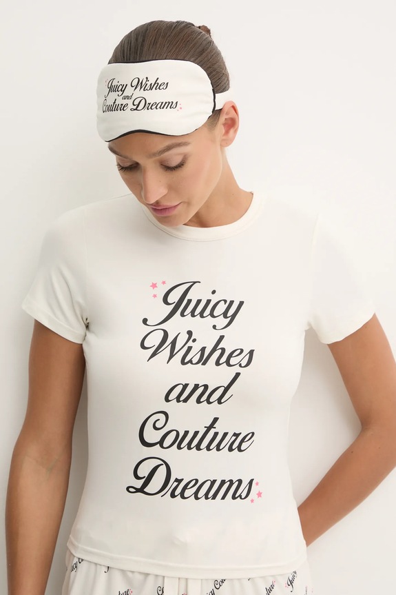 Pidžama Juicy Couture JUICY WISHES SHORTSLEEVE PYJAMA SET JCLPJ125663 bež