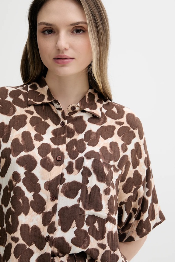 Odjeća Gornji dio pidžame na zakopčavanje Chantelle FNAGJ5 smeđa