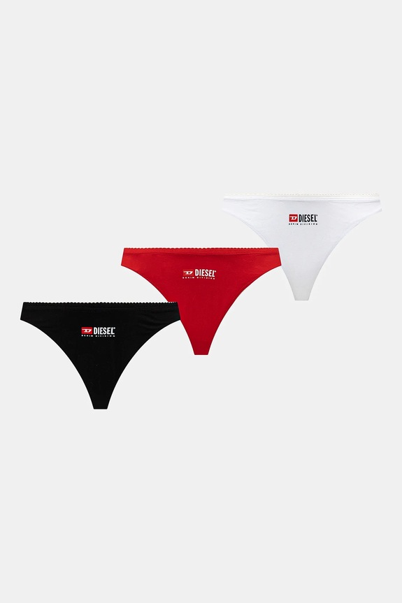 Στρινγκ Diesel PUNCHY-D-CORE-3PACK UNDERPANTS 3-pack στάμπα κόκκινο A17515.0WHAV