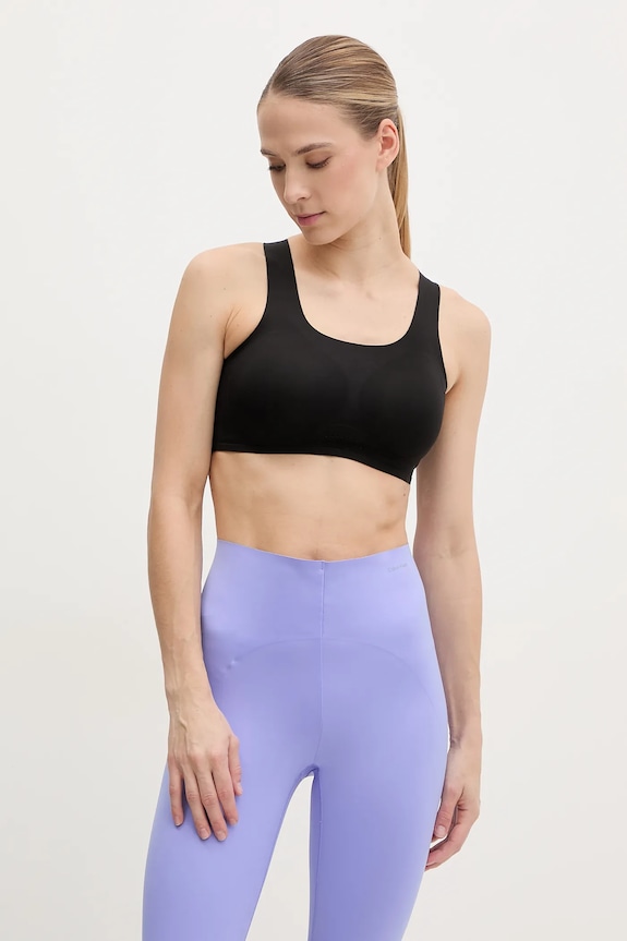 Calvin Klein Performance reggiseno sportivo semplice nero LVGWS5K123