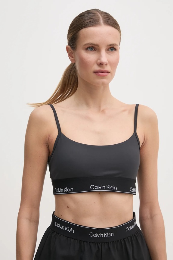 Športová podprsenka Calvin Klein Performance čierna LVGWS5K136