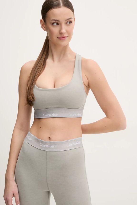 Calvin Klein Performance reggiseno sportivo leggermente imbottita grigio LVGWS5K138