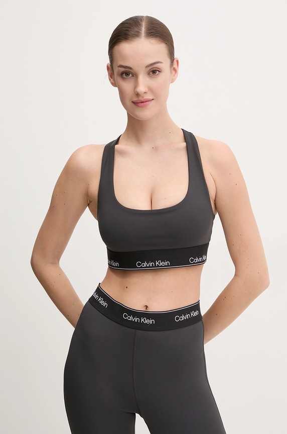 Calvin Klein Performance biustonosz sportowy bez fiszbinów czarny LVGWS5K138