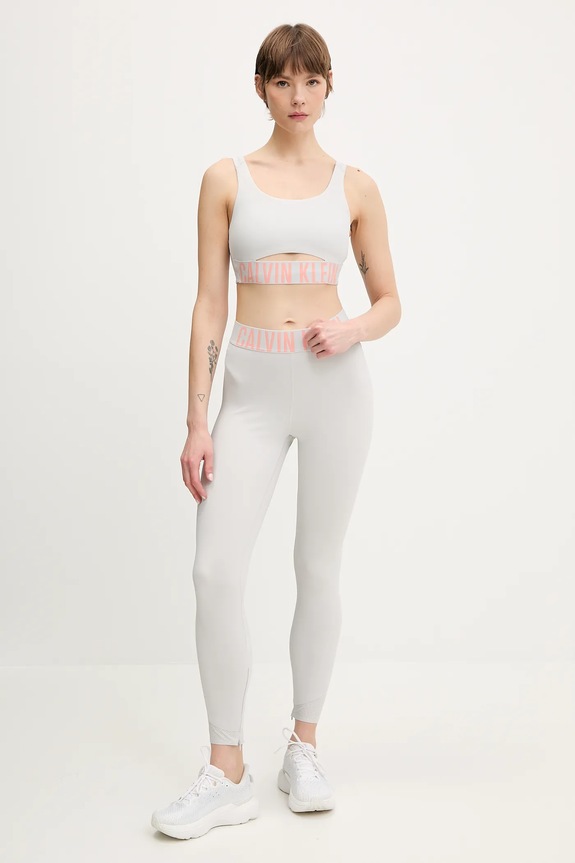 Športni modrček Calvin Klein Performance LVGWS5K149 siva AW25