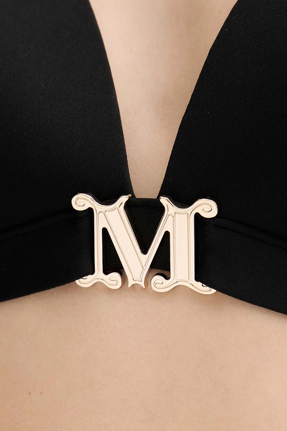 Max Mara Beachwear biustonosz kąpielowy czarny 2516821219600
