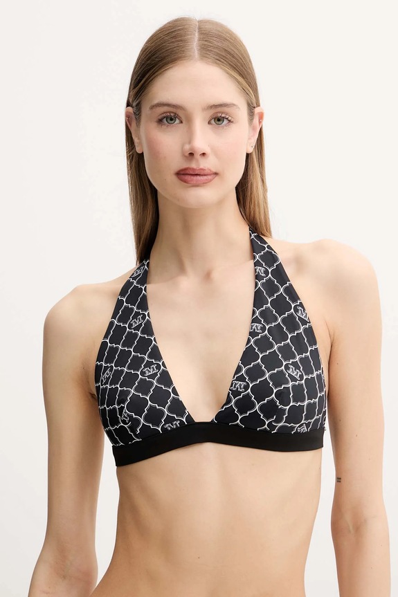 Max Mara Beachwear biustonosz kąpielowy dwustronny miękka czarny 2516821339600