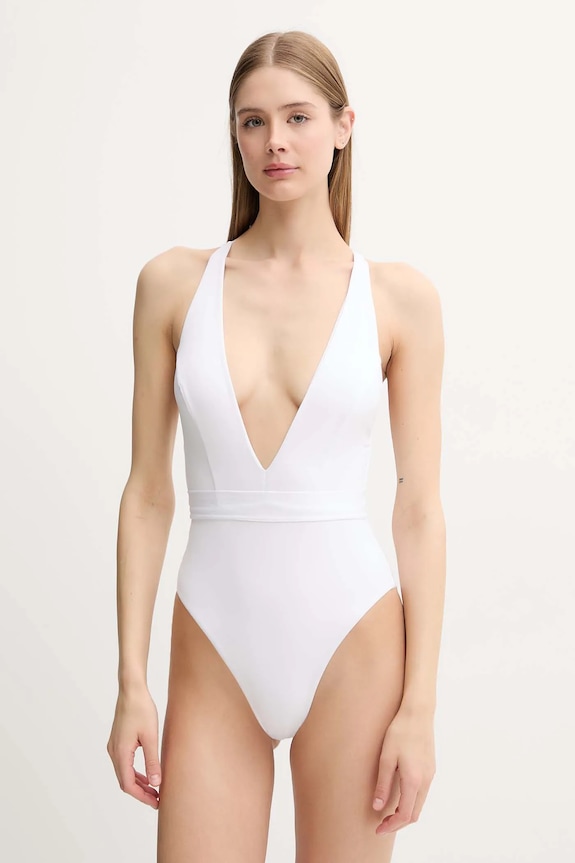 Max Mara Beachwear costum de baie dintr-o bucată 2516831139600 alb SS25