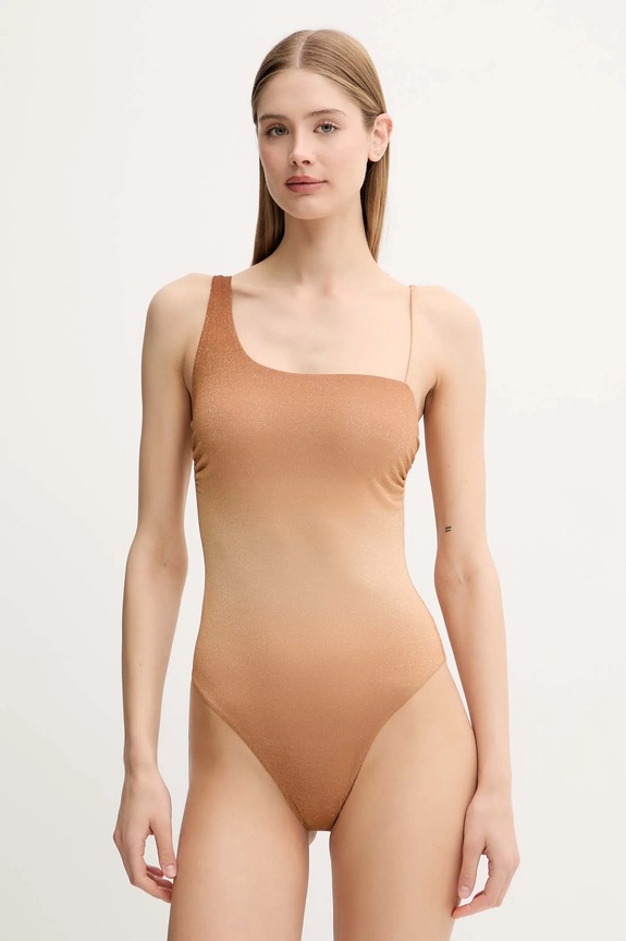 Ολόσωμο μαγιό Max Mara Beachwear χωρίς μεταλλικές μπανέλες μπεζ 2516831169600