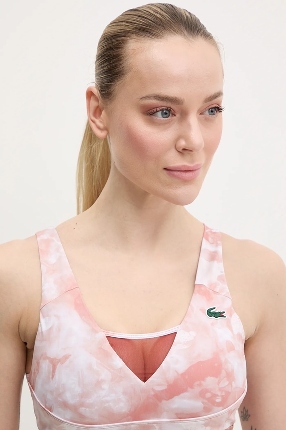 Sportovní podprsenka Lacoste oranžová IF8586.