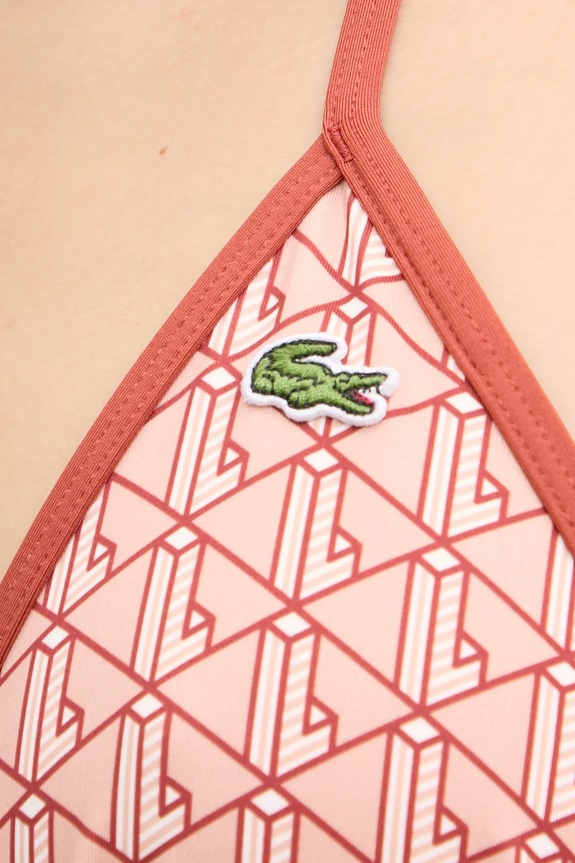 Lacoste biustonosz kąpielowy pomarańczowy MF9588