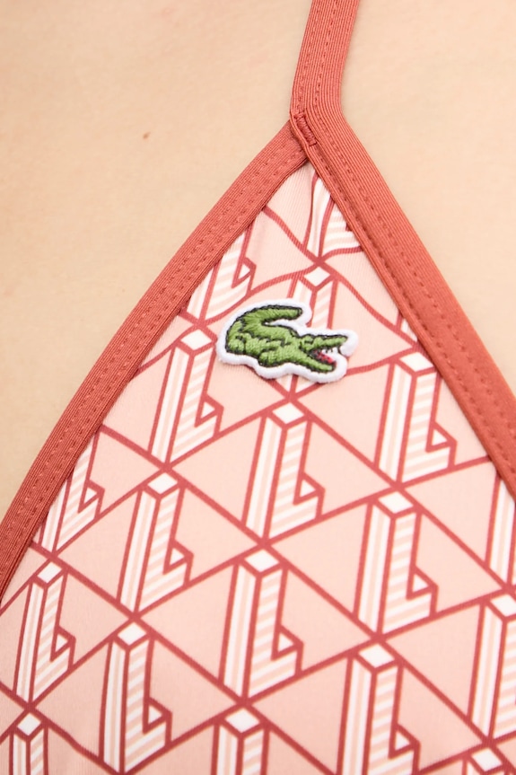 Lacoste biustonosz kąpielowy pomarańczowy MF9588