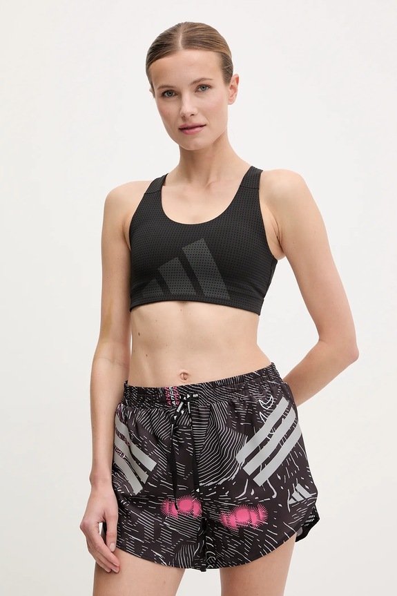 adidas Performance biustonosz sportowy Powerimpact Hiit bez fiszbinów czarny JI9964