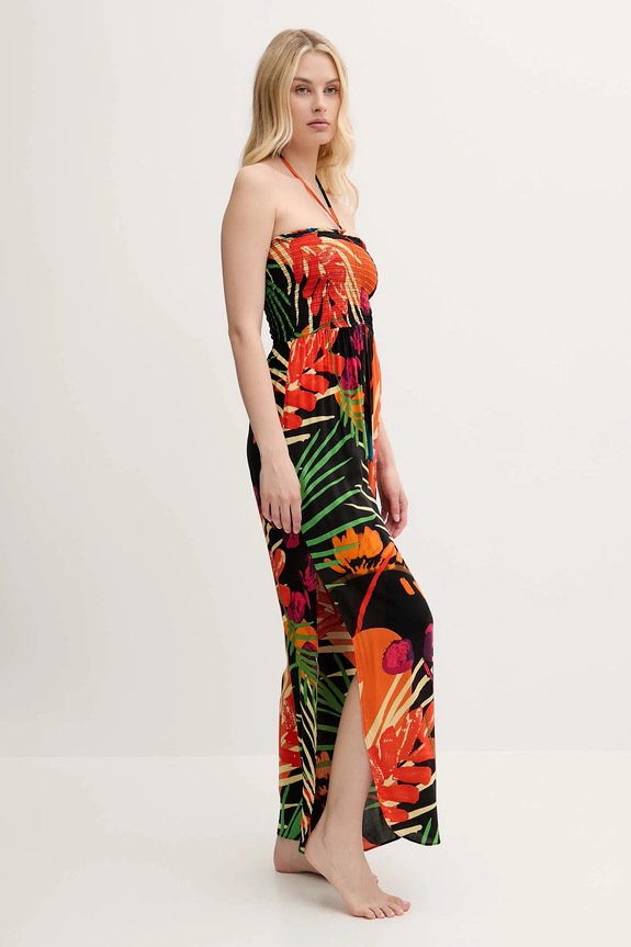 Kombinezon za na plažo Desigual BAHAMAS JAMPSUIT 25SWMW03 črna SS25