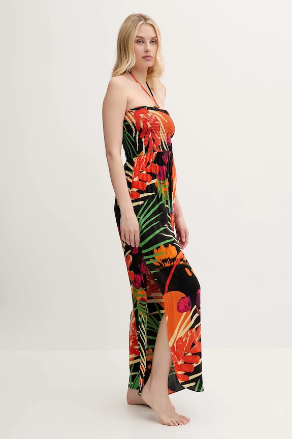 Kombinezon za na plažo Desigual BAHAMAS JAMPSUIT 25SWMW03 črna SS25