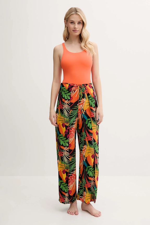 Παντελόνι παραλίας Desigual BAHAMAS PANT 25SWMW01 μαύρο SS25