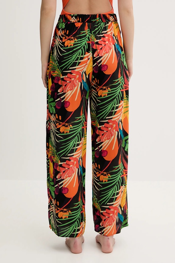 Ρούχα Παντελόνι παραλίας Desigual BAHAMAS PANT 25SWMW01 μαύρο