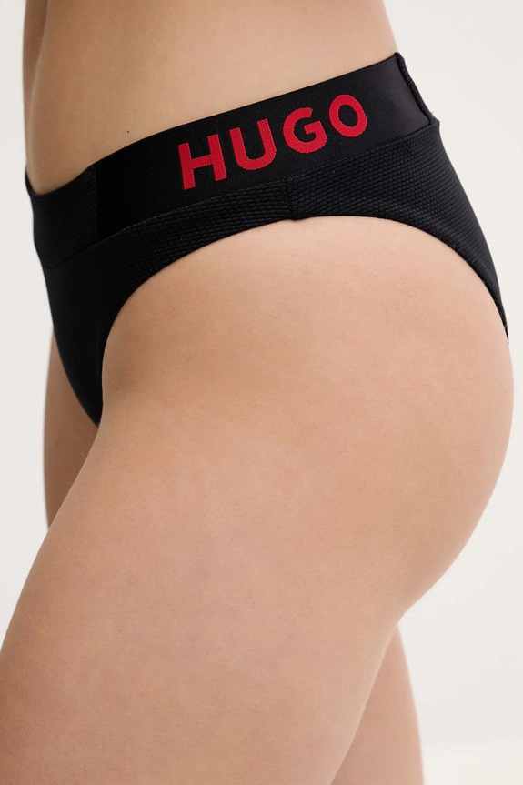 Μαγιό σλιπ μπικίνι HUGO μαύρο 50540214