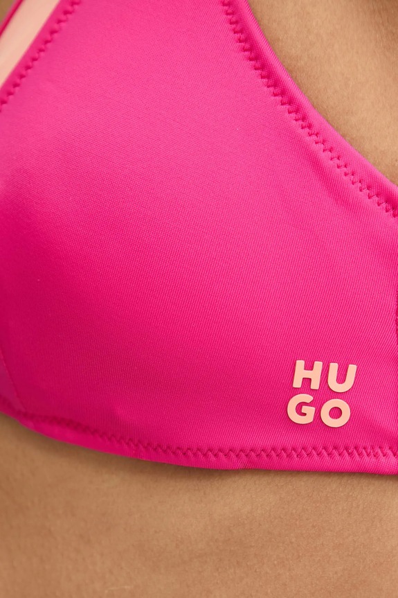 Plavková podprsenka HUGO ružová 50540304