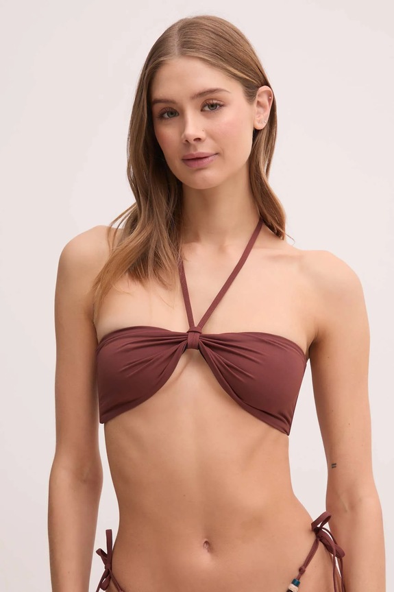 Bond Eye costum de baie moale maro BARE652R
