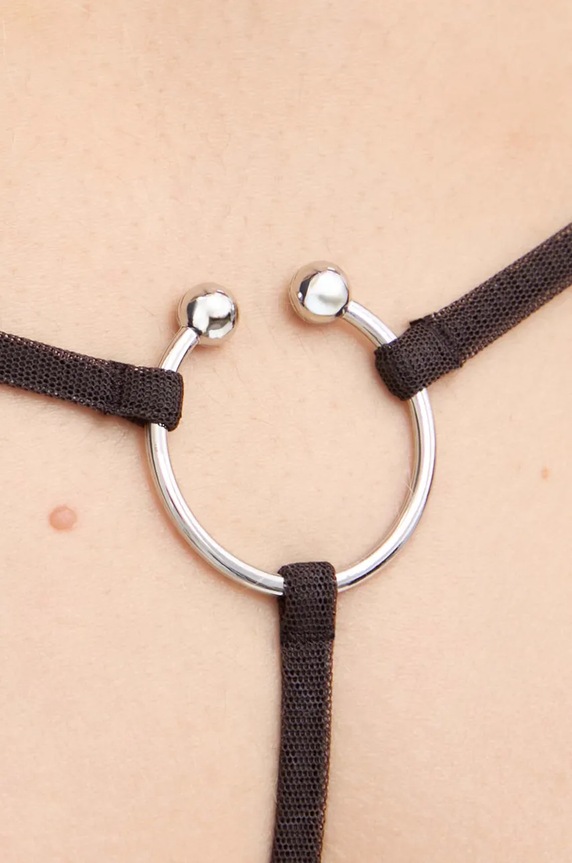 Zhilyova stringi Dune brązowy 191270228