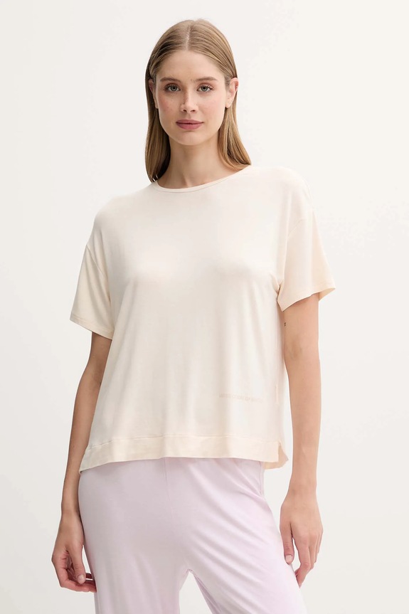 United Colors of Benetton pizsama póló sima bézs 36MX3M07A