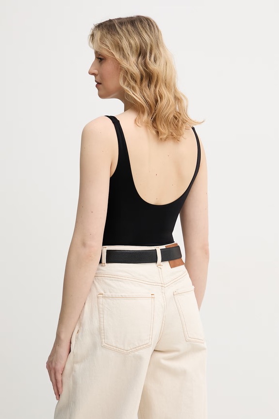 Odzież United Colors of Benetton body damskie 30GJ1B004 czarny