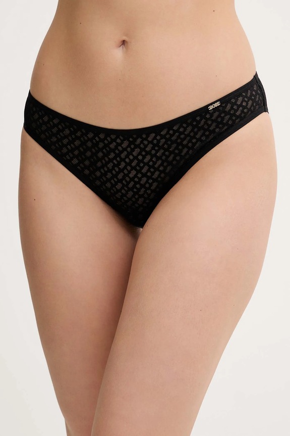 BOSS chiloți BRIEF B LACE figi negru 50520389
