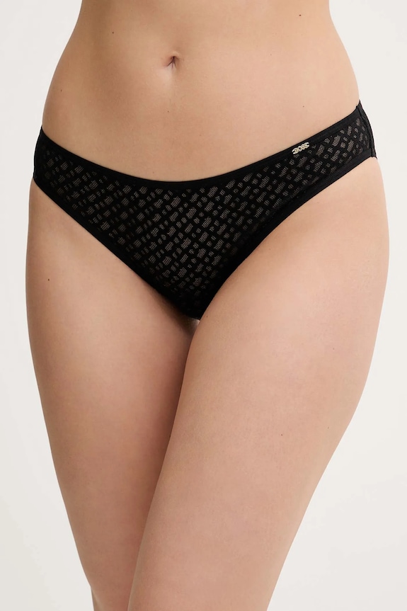BOSS chiloți BRIEF B LACE figi negru 50520389