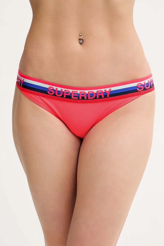 Μαγιό σλιπ μπικίνι Superdry κάτω μέρος ροζ W3010449A.1ZP