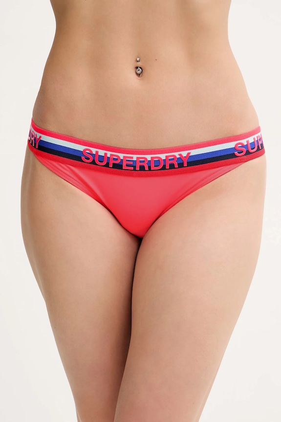 Μαγιό σλιπ μπικίνι Superdry κάτω μέρος ροζ W3010449A.1ZP