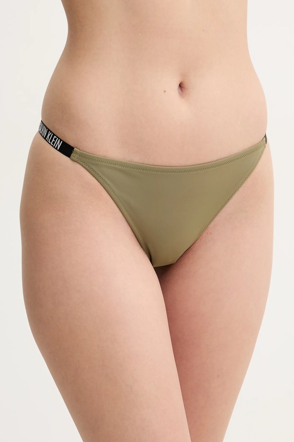 Brazílske plavkové nohavičky Calvin Klein spodný zelená KW0KW02891