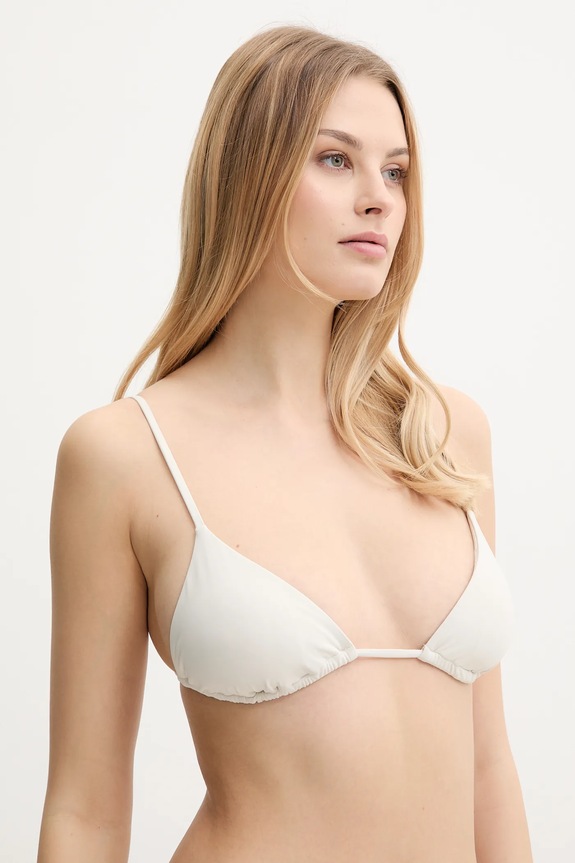 Plavková podprsenka Calvin Klein vrchný sivá KW0KW02697
