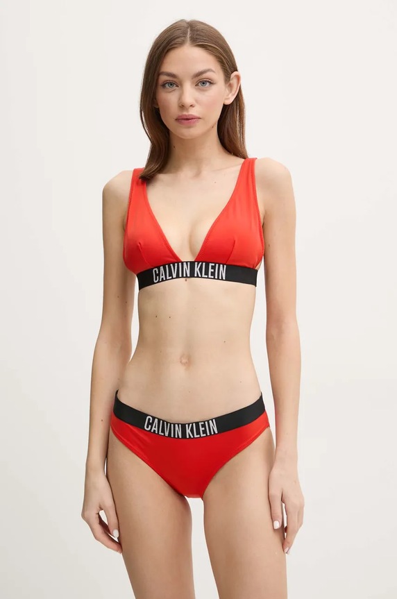 Oblečenie Plavkové nohavičky Calvin Klein KW0KW02856 červená