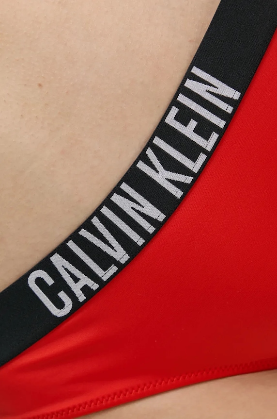 Plavkové nohavičky Calvin Klein červená KW0KW02856