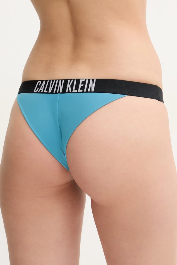 Brazílske plavkové nohavičky Calvin Klein KW0KW02857 tyrkysová SS25